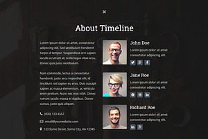 Timeline - Coming Soon Template