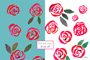 Rose Garden – Watercolor Clip Art, a Decorative Illustration by Sunshine Art Shop (Thumbnail 3 of 5)