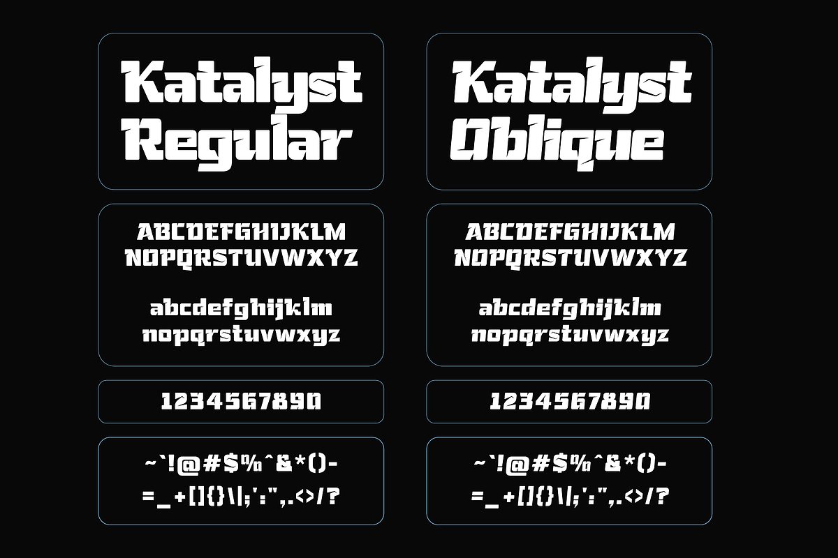 Katalyst - Cutting-Edge Typeface, a Sans Serif Font by HipFonts