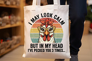 I May Look Calm Funny Chicken Shirt, a Work Illustration by Sublimation Artist (Thumbnail 8 of 9)