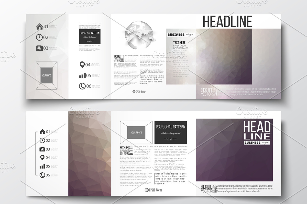 Bundle of 25 brochure templates, a Decorative Illustration by VectorShop (Photo 2 of 25)