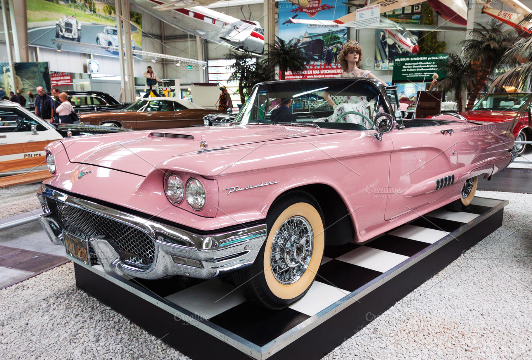 Vintage Ford Thunderbird convertible, a Transportation Photo by BOOCYS