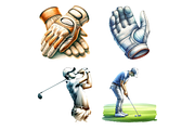 Golf Clipart PNG, a Sport Illustration by HoneyBunnyDigital (Thumbnail 2 of 5)