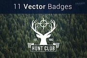 Hunting Vectors Badges Logos, a Branding & Logo Template by Krukowski Graphics (Thumbnail 2 of 5)