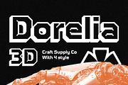 Dorelia 3D, a Sans Serif Font by Craft Supply Co. (Thumbnail 1 of 8)