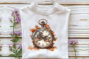 Watercolor Steampunk Autumn Clipart, an Illustration by Libby Wishes (Thumbnail 8 of 9)
