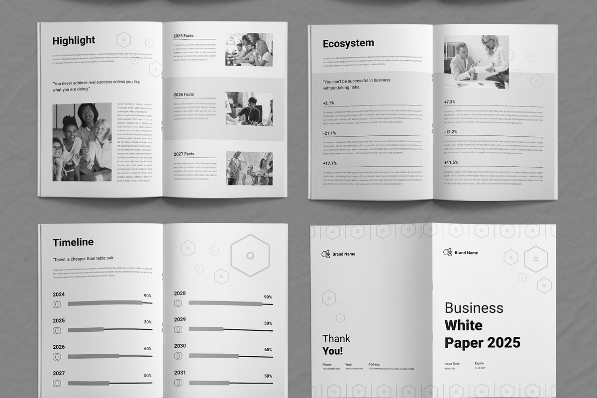 White Paper Layout, a Brochure Template by ContestDesign (Photo 4 of 4)
