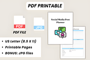 Social Media Post Planner Canva Temp, a Social Media Template by Design Station (Thumbnail 4 of 9)