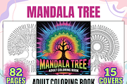Mandala Tree Coloring Book Pages, a Decorative Illustration by Ink Gallery (Thumbnail 1 of 4)
