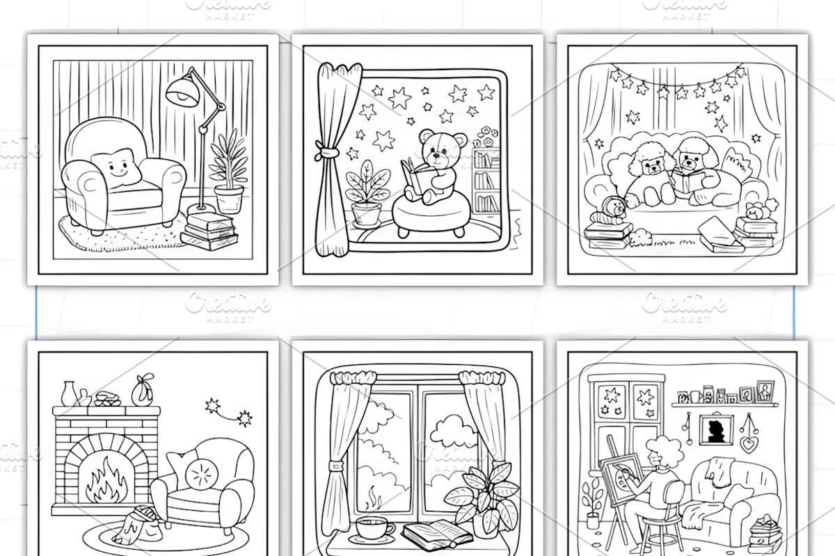 Bold and Easy Cozy Nooks, a Decorative Illustration by Ink Gallery (Photo 8 of 9)