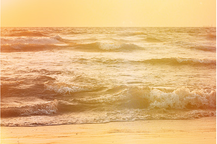 Sunset above sea. Natural sunrise, a Nature Photo by Our Amazing World