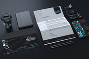 Black And Blue Corporate Identity, a Stationery Template by Marvel (Thumbnail 4 of 5)