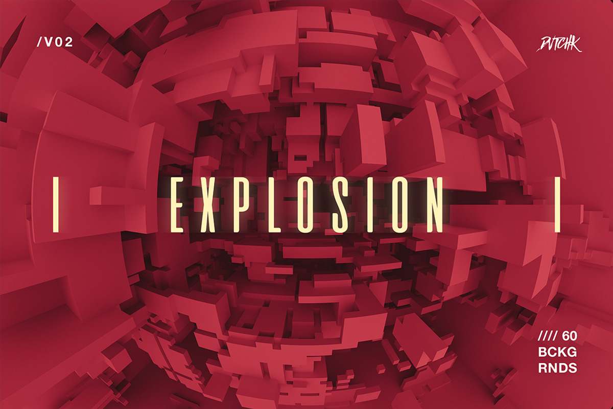 Explosion | 3D Backgrounds V02, a Background Graphic by dvtchk (Photo 7 of 8)