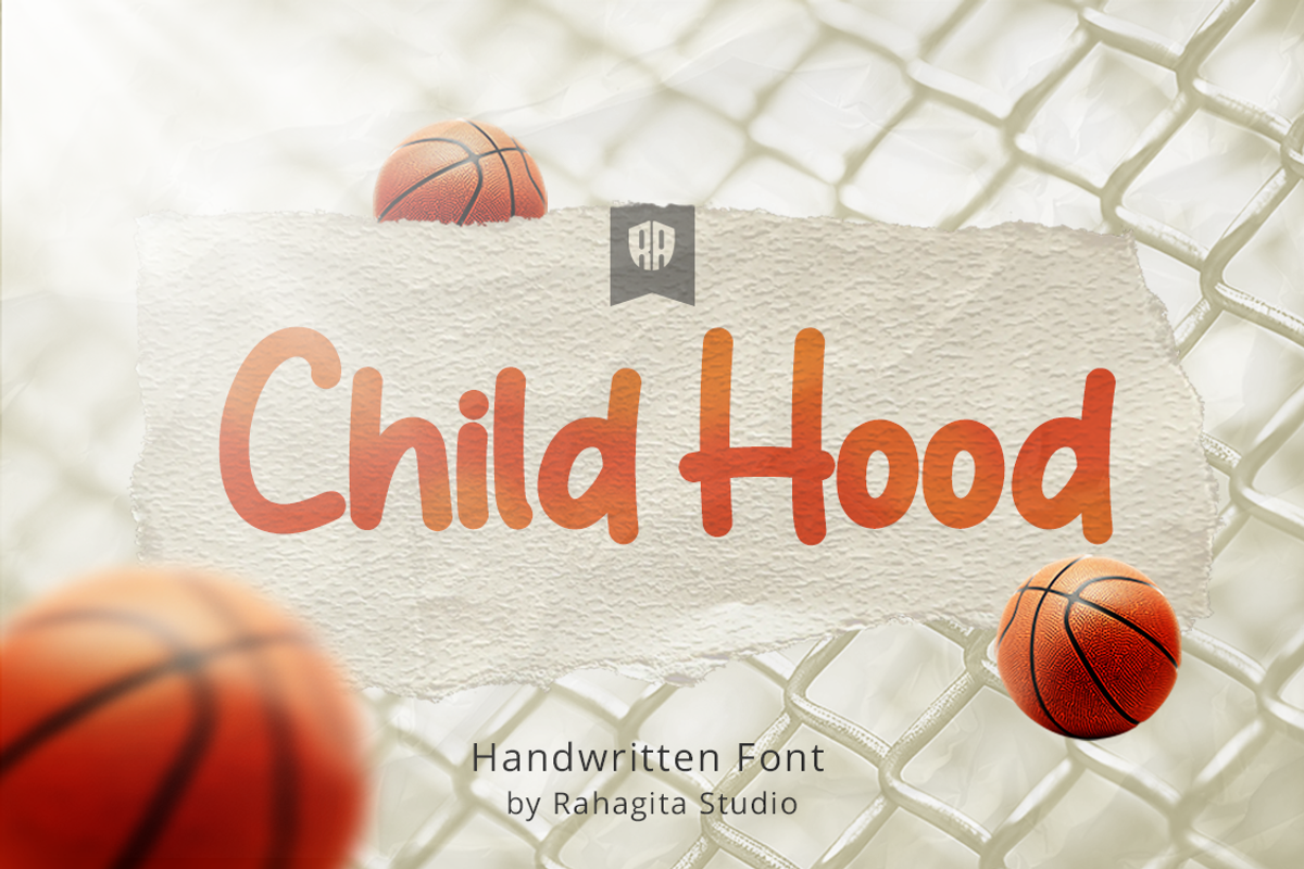 Child Hood, a Handwritten Font by Rahagita Studio (Photo 1 of 6)