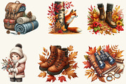 Autumn Nature Walk Clipart, a Work Illustration by cherrydesign (Thumbnail 3 of 3)