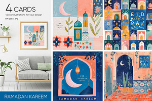 Ramadan Kareem. Eid Mubarak.