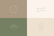 Peony and Honey Modern Logo Kit, a Branding & Logo Template by Forth and Wild (Thumbnail 10 of 10)