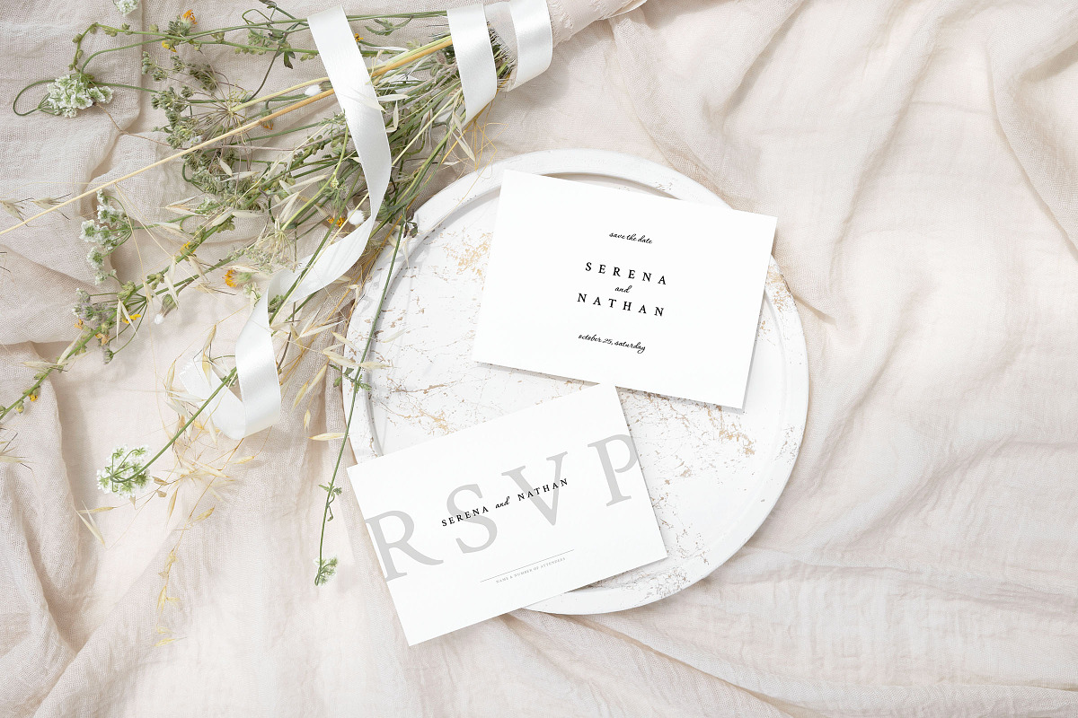 Opal - Wedding Invitation Suite, an Invitation Template by CinderHeart Designs (Photo 2 of 9)