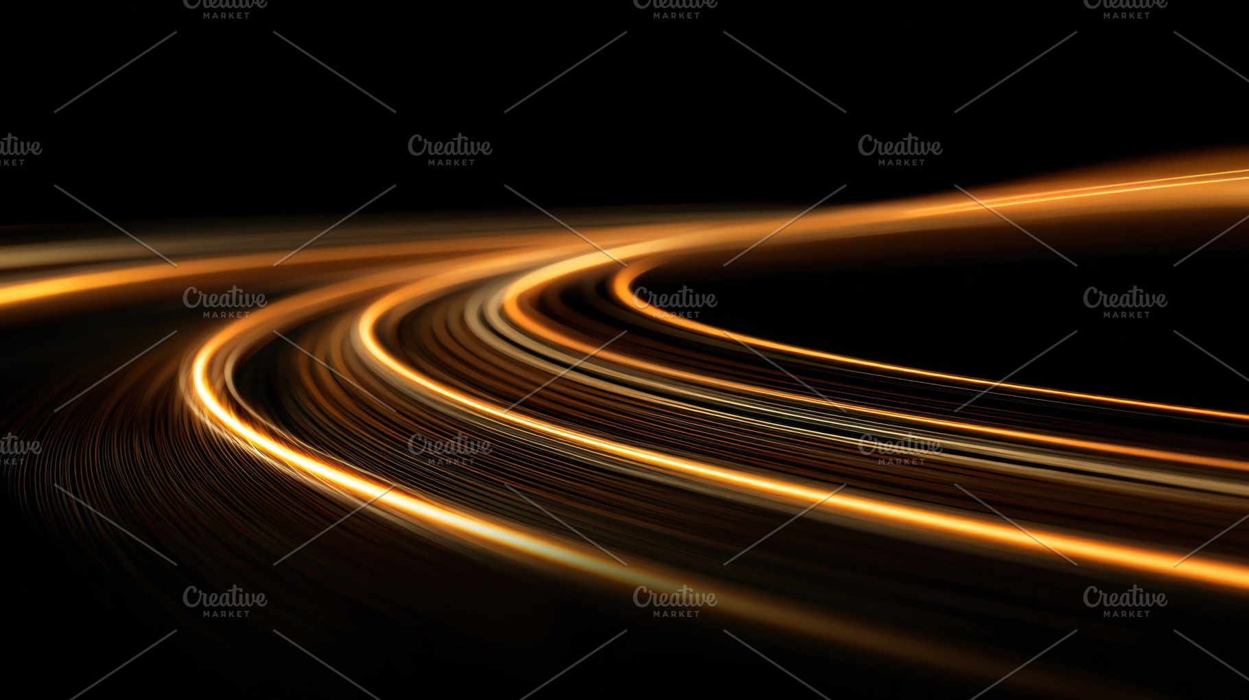 Night lights form flowing trails, a Photo by Beautiful things