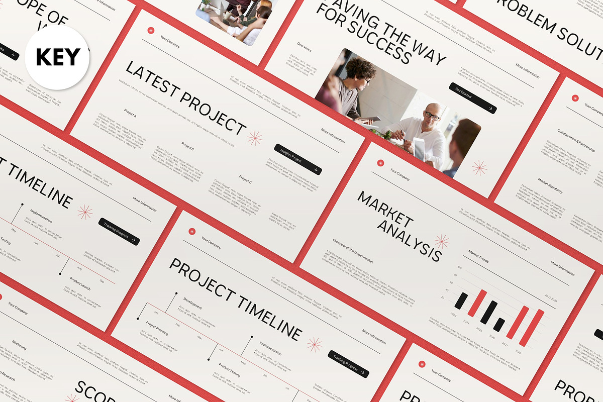 Black Red Project Proposal Keynote, a Presentation Template by graphicook (Photo 2 of 8)
