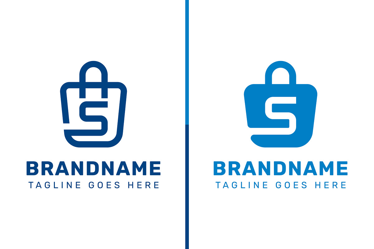 Letter S Shopping Bag Logo Set, a Branding & Logo Template by Pray Art Design Studio