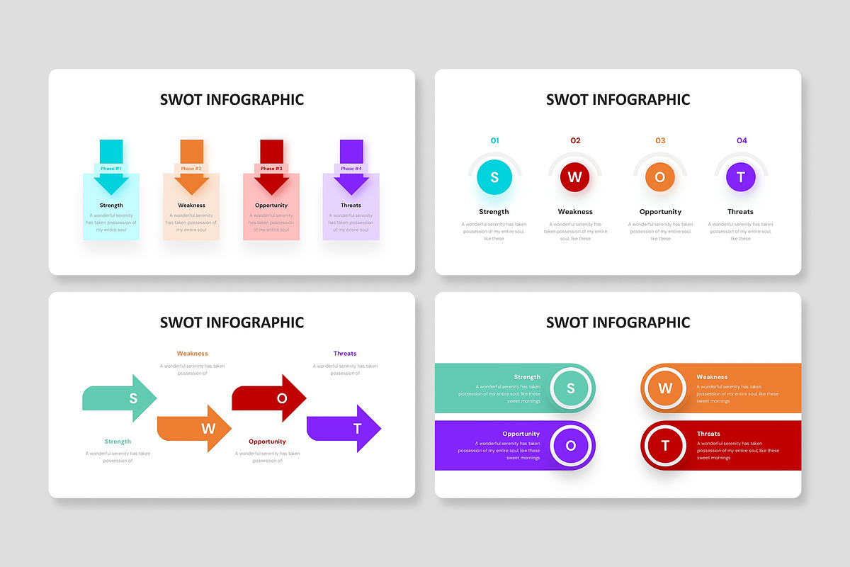 SWOT Infographic PowerPoint, a Presentation Template by Premast