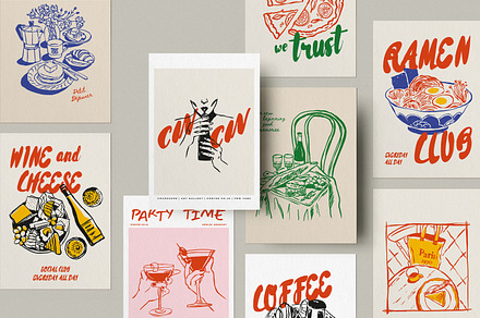 Food Print Poster Collection P.2, an Object Graphic by DesignThatMatters