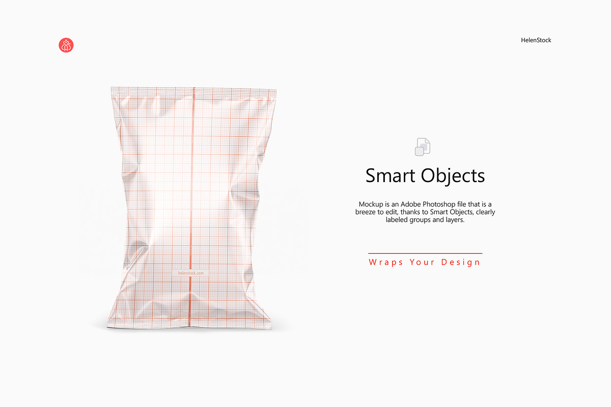 Glossy Snack Package Mockup - Front, a Packaging Mockup by HelenStock (Photo 3 of 8)