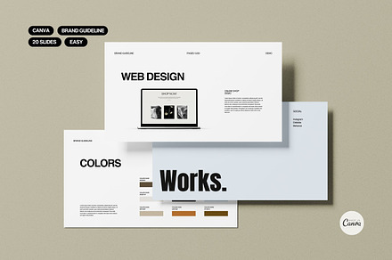Work Brand Guideline Template, a Templates & Theme by Mia Branding Studio