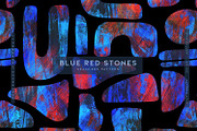 Blue Red Stones, a Wallpaper Graphic by MalyskaStudio (Thumbnail 1 of 11)