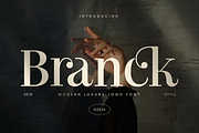 Branck - Modern Luxury Logo Font, a Serif Font by Sensatype (Thumbnail 1 of 12)