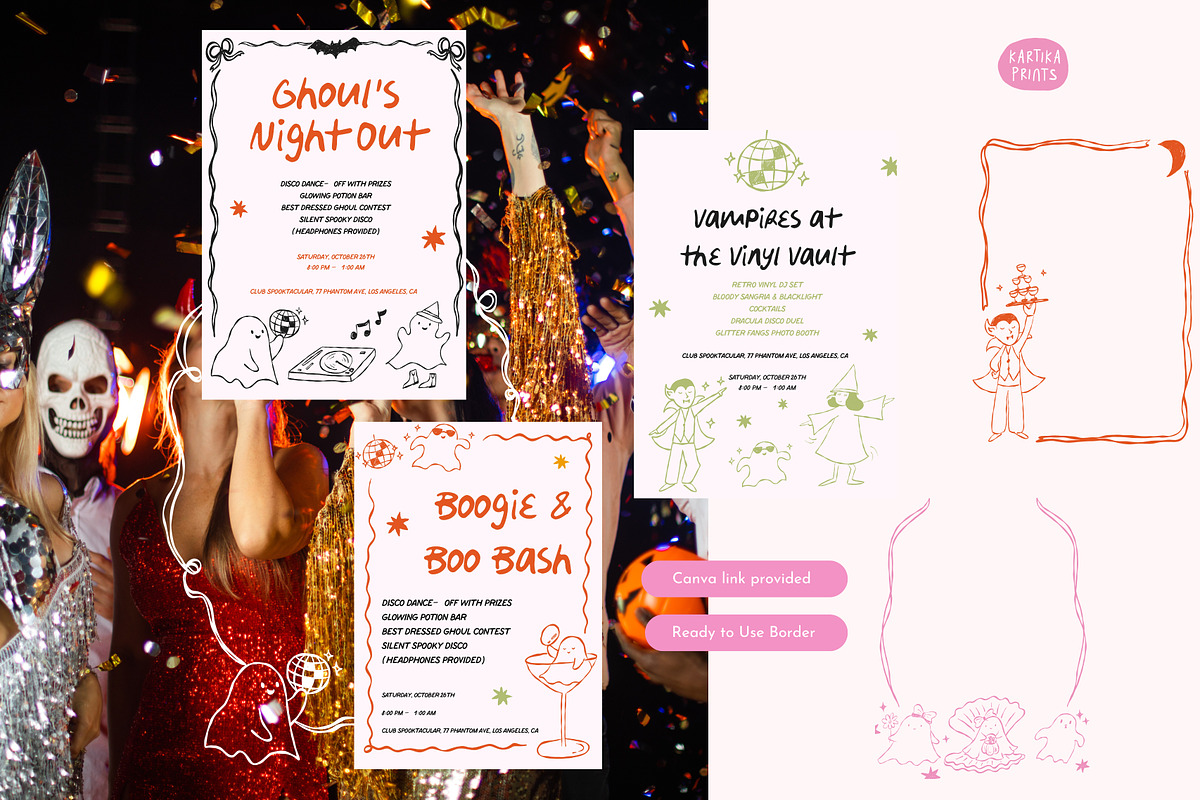 Halloween Clipart and Frames, an Illustration by Kartika Prints (Photo 8 of 11)