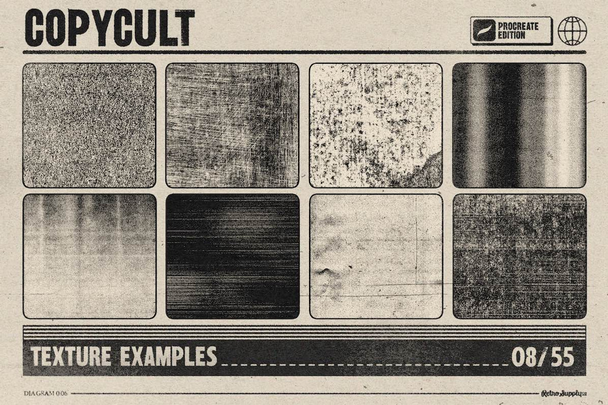 CopyCult for Procreate, a Brush Add-On by RetroSupply Co. (Photo 9 of 12)