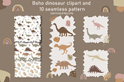 Boho dinosaurs pattern, a Pattern Graphic by SleptArt (Thumbnail 1 of 10)