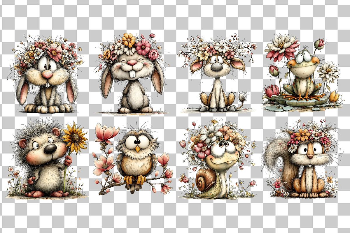 Fairy Garden PNG Clipart Watercolor, an Animal Illustration by Nicolle's Colorful Art (Photo 4 of 4)