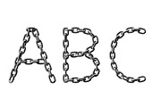 Silver Chain Font, a Font by Handmadefont (Thumbnail 7 of 8)