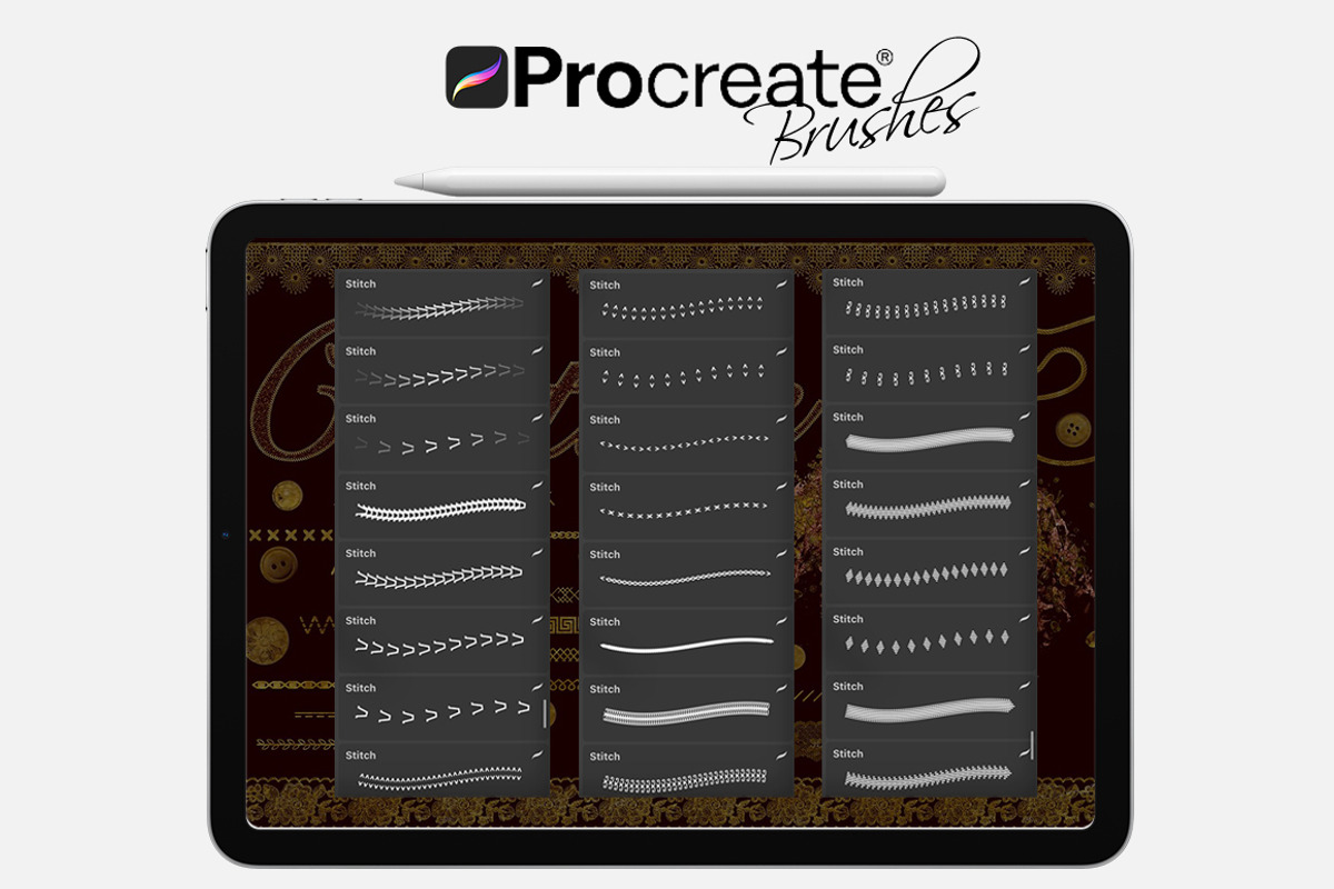 Couture Brushes for Procreate, a Brush Add-On by FaeryDesign (Photo 5 of 19)