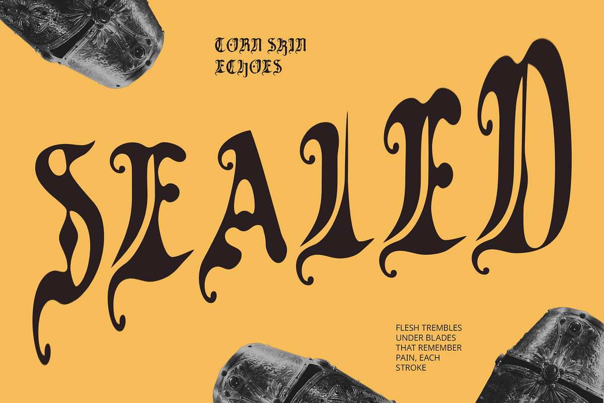 CS Bergamot Drawn, a Blackletter Font by Craft Supply Co. (Photo 2 of 8)