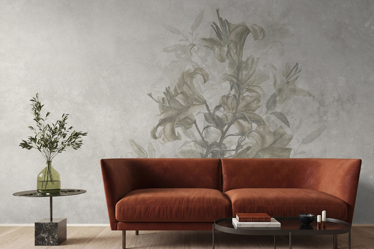 Timeless Lily wall mural set, a Wallpaper Graphic by Timofi Art (Photo 5 of 13)