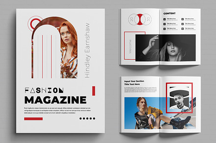 Fashion Magazine Design, a Magazine Template by MightyDesign
