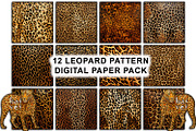 Leopard Pattern Digital Paper Pack, an Object Graphic by BatVetDesigns (Thumbnail 1 of 3)