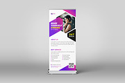 Fitness Gym Roll Up Banner Template, a Print Template by VectStock (Thumbnail 2 of 3)