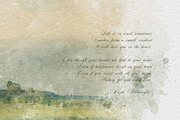Mysterious Watercolor Landscapes 2, a Background Graphic by Suna Kosem (Thumbnail 2 of 14)