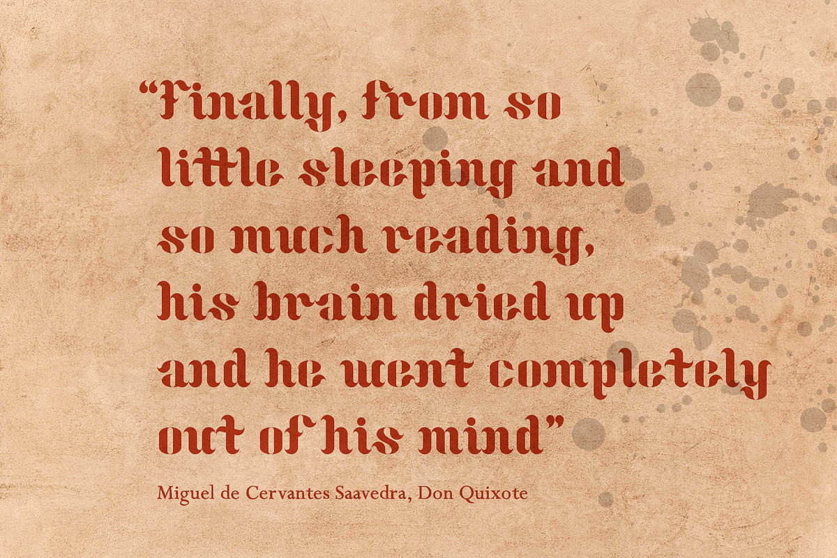 Windmills - ornate swirling serif font preview 5