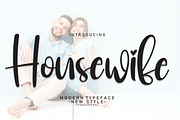 Housewife | Script Font, a Script Font by Scratchones (Thumbnail 1 of 8)