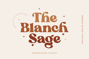 Blanch Sage - Retro Font