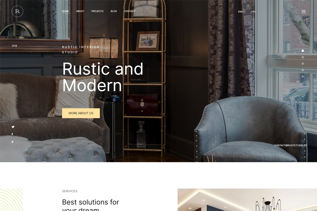 React Business Template - Rustic, a Websites & App Template by HasThemes (Photo 3 of 4)