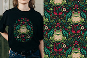 Mystic Forest Dark Floral Bundle, an Animal Illustration by Red Ink (Thumbnail 8 of 9)