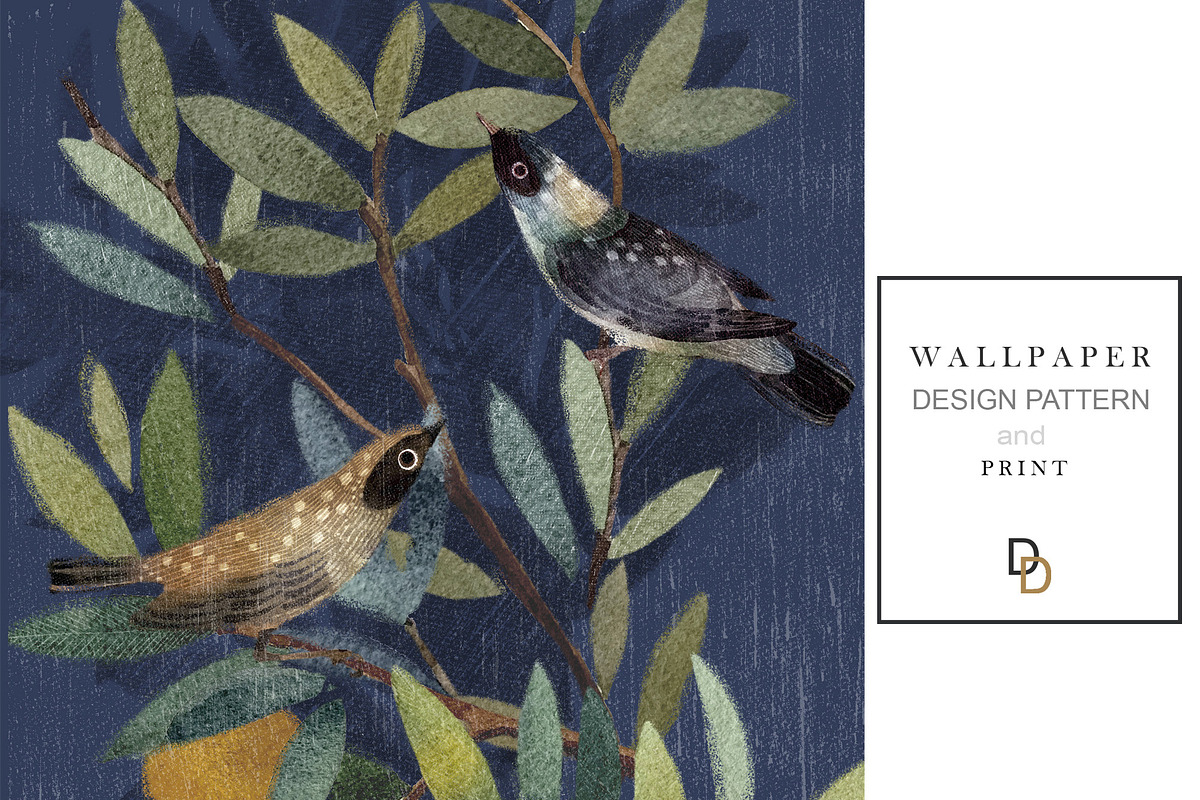 Wallpaper Patterns Italian fresco, a Decorative Illustration by DigitalDream (Photo 3 of 12)