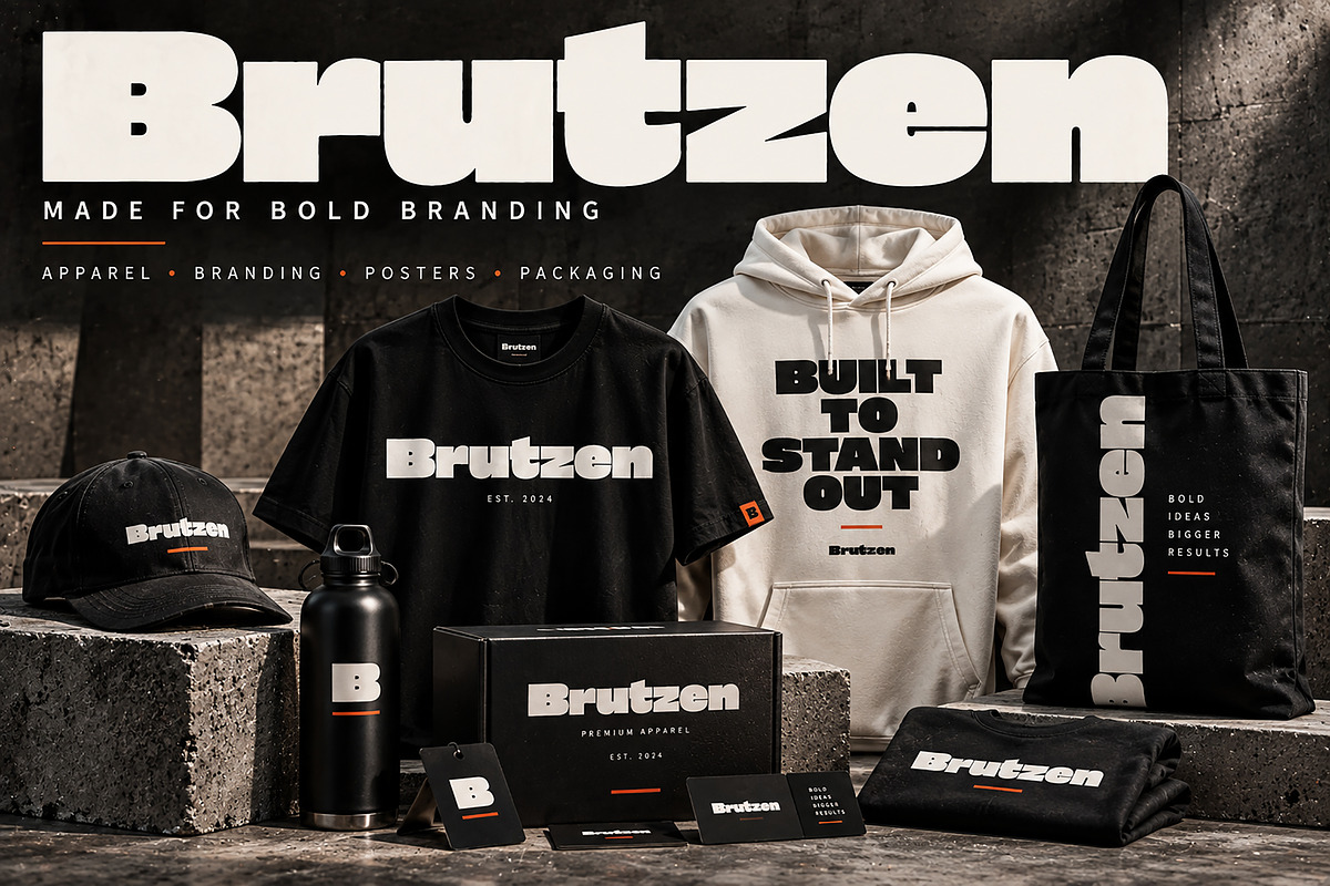 Brutzen, a Slab Serif Font by Wow Magic (Photo 2 of 4)